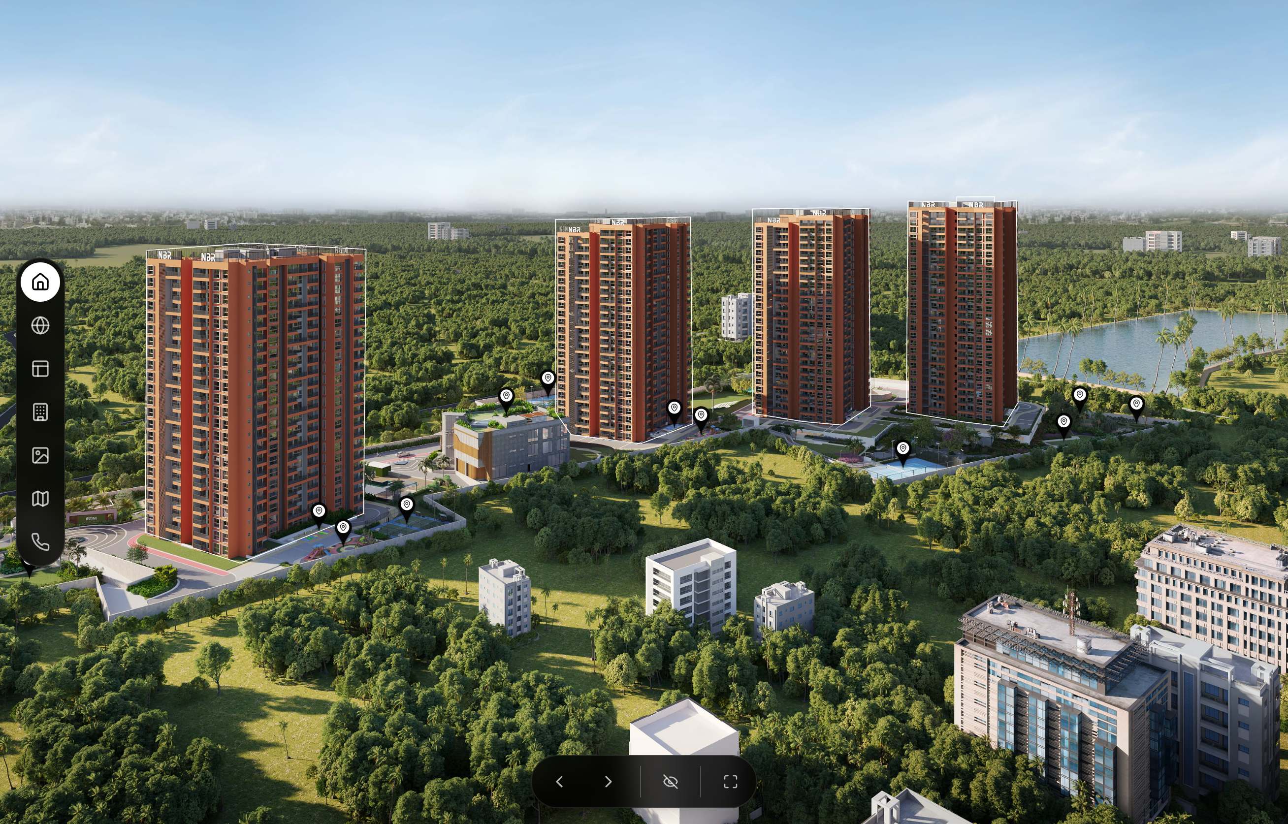 Main dashboard view with analytics